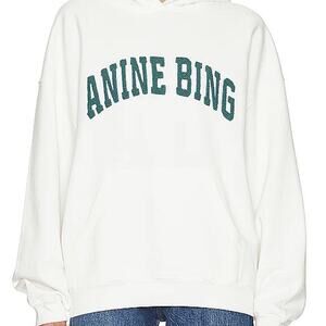 Anine Bing Green Harvey Logo Sweatshirt Sz XS